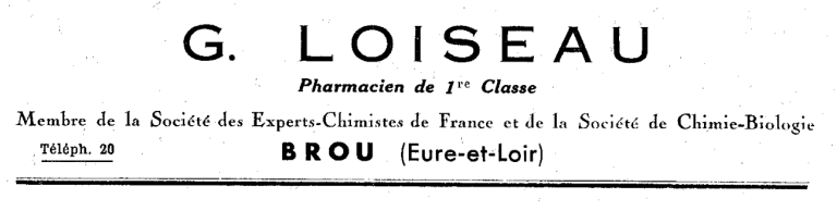 Publicité Pharmacie LOISEAU