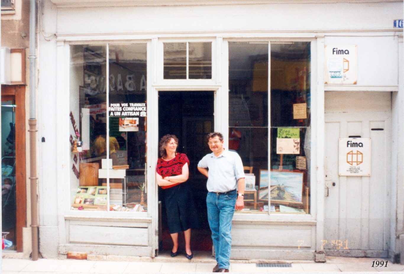 16 rue des changes en 1991- Commune de Brou Eure et Loir - 28 (28160)