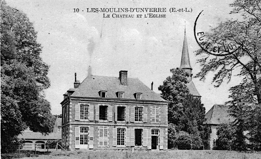 Les moulins d'Unverre - Le Chateau et l'église Les moulins d'Unverre - Le Chateau et l'église