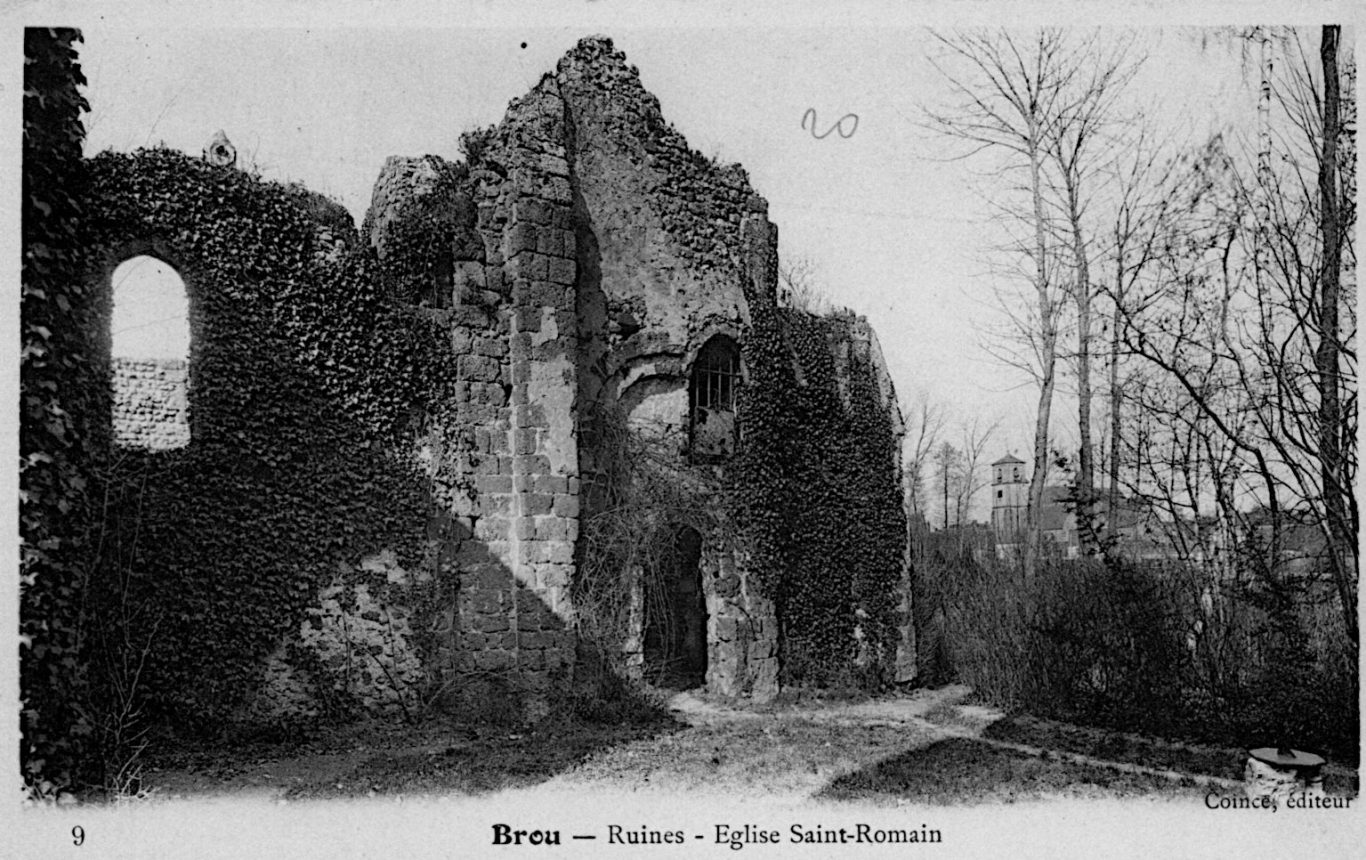 Ruines église de la Madeleine et du prieuré Saint-Romain.
