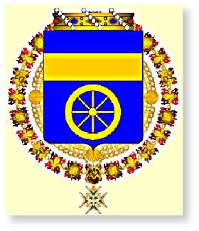 Collier de l'ordre du St Esprit et armes de Tristan de Rostaing