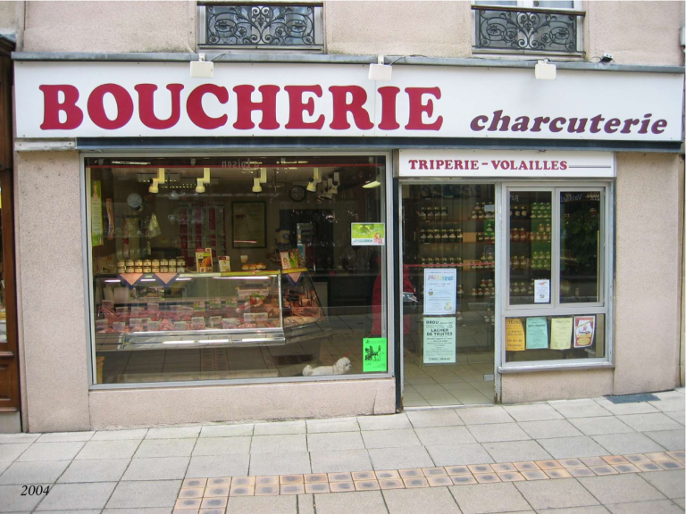 10 rue des Changes 28160 BROU - Boucherie - 2004