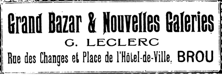 Publicité Grand Bazar & Nouvelles Galeries Publicité Grand Bazar & Nouvelles Galeries