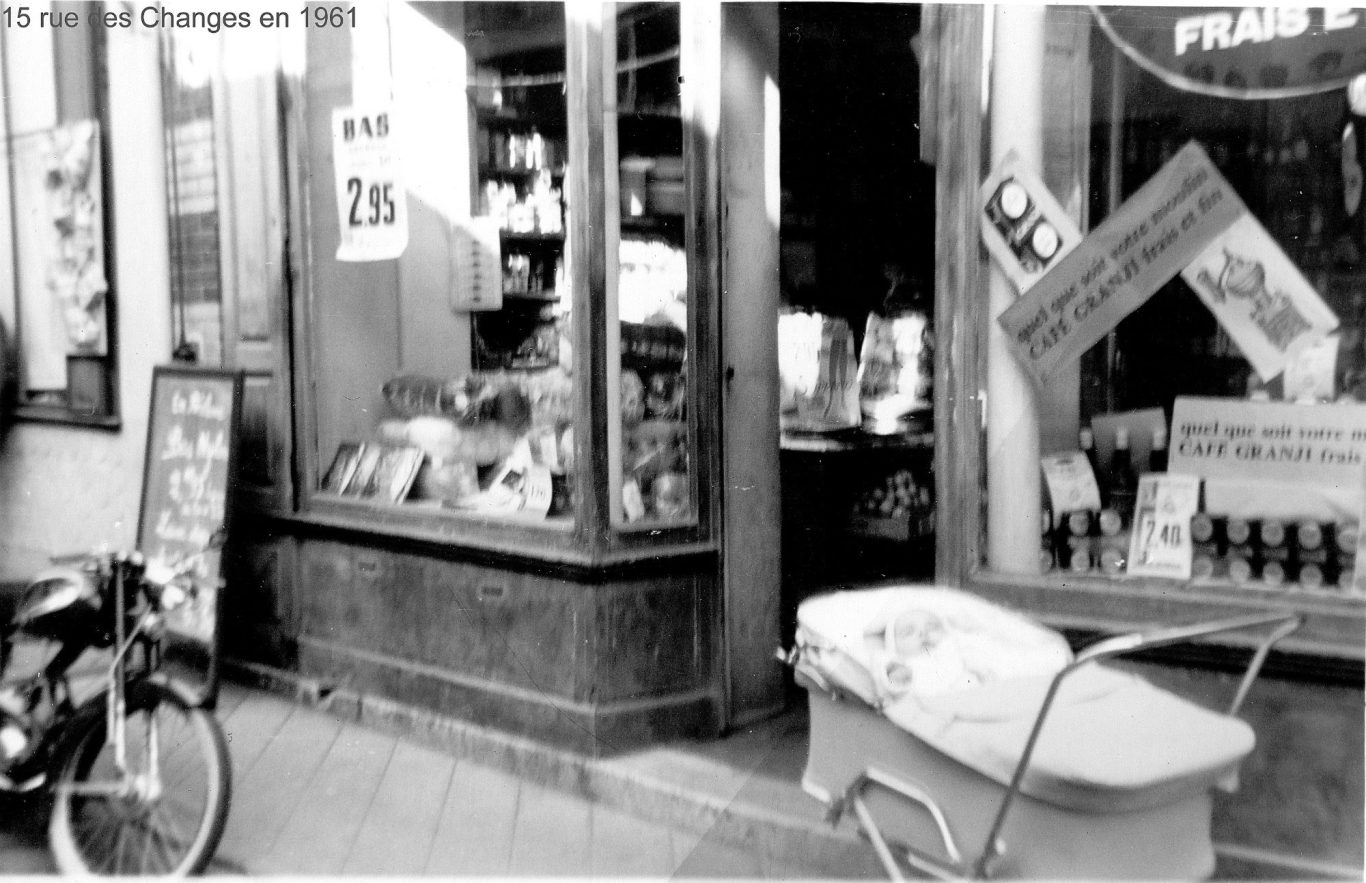 15 rue des changes en 1961 - Commune de Brou Eure et Loir - 28 (28160)